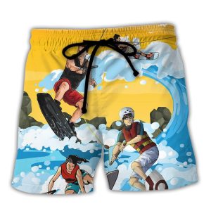 Wakeboarding Saved Me From Being A Pornstar Funny Wakeboarding Quote Gift Lover Beach Trendy KLA Hawaiian Beach Shorts