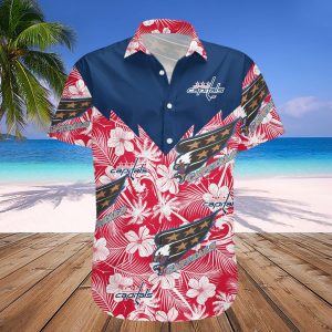 Washington Capitals Hawaii Shirt Tropical Seamless- NHL