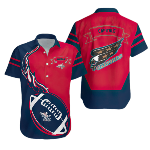 Washington Capitals Unisex Hawaiian Shirt Flame Ball