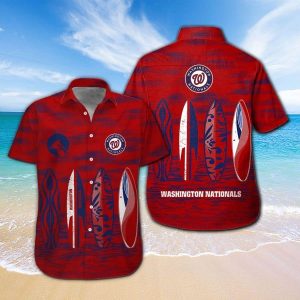 Washington Nationals Hawaiian Shirt with Tropical Elegance Short Sleeve