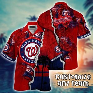 Washington Nationals MLB Hawaiian Shirt Custom Hot Sands KLA Shirt