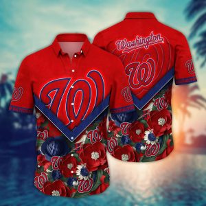 Washington Nationals MLB Hawaiian Shirt Custom Warm Days KLA Shirt