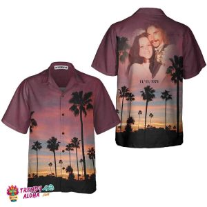 Wedding Anniversary Sunset Venice Beach Hawaiian Shirt