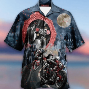 Wedding Of Skull Trendy Hawaiian Shirt