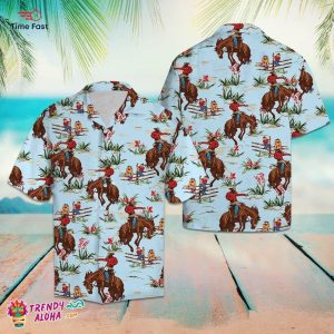 Western Cowboy Funky Summer Short Sleeve KLA Hawaiian Shirt