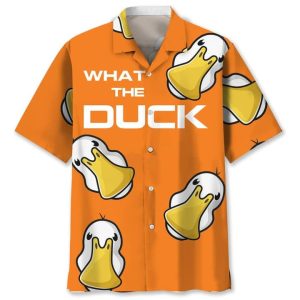 What The Duck Funny Trendy Hawaiian Shirt