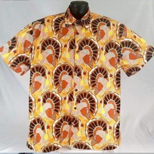 Wild Turkeys Celebration Hawaiian Shirt Elegance Design Thanksgiving Theme