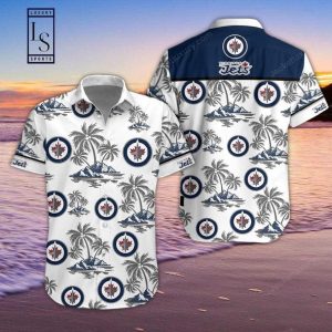 Winnipeg Jets Inspired Hawaiian Set Shirt with Shorts