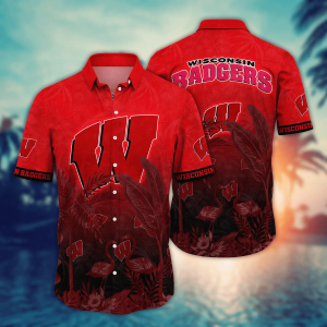 Wisconsin Badgers NCAA Hawaiian Shirt Beer Gardenstime KLA Shirt