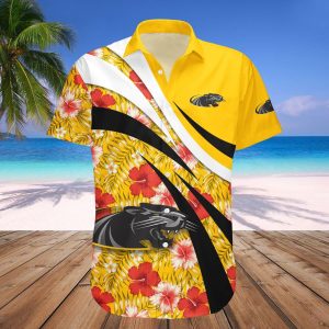 Wisconsin Milwaukee Panthers Hawaiian Shirt Hibiscus Sport Style NCAA