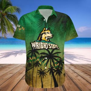 Wright State Raiders Hawaii Shirt Set Coconut Tree Tropical Grunge – NCAA