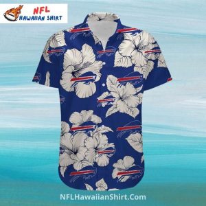 Bills Aloha Shirt – Tropical Hibiscus and Team Logos